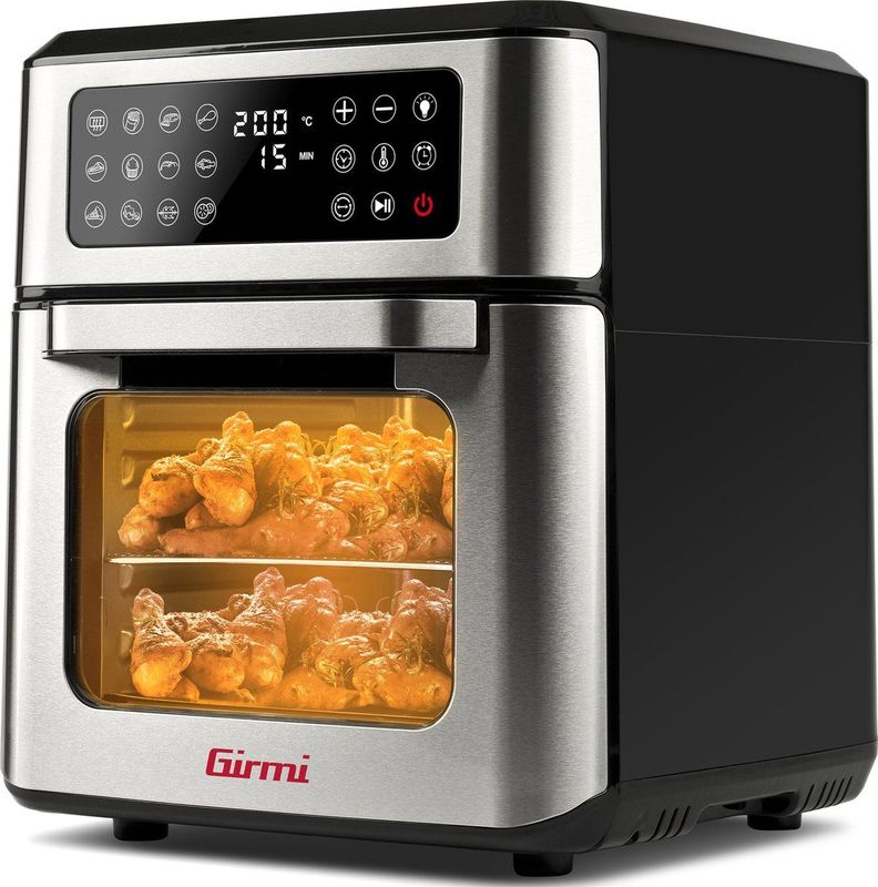 Girmi FG97 - Luchtfriteuse - 12 Liter - 1600-1800 W - Digitaal Display - 12 Vooraf Ingestelde Programma's
