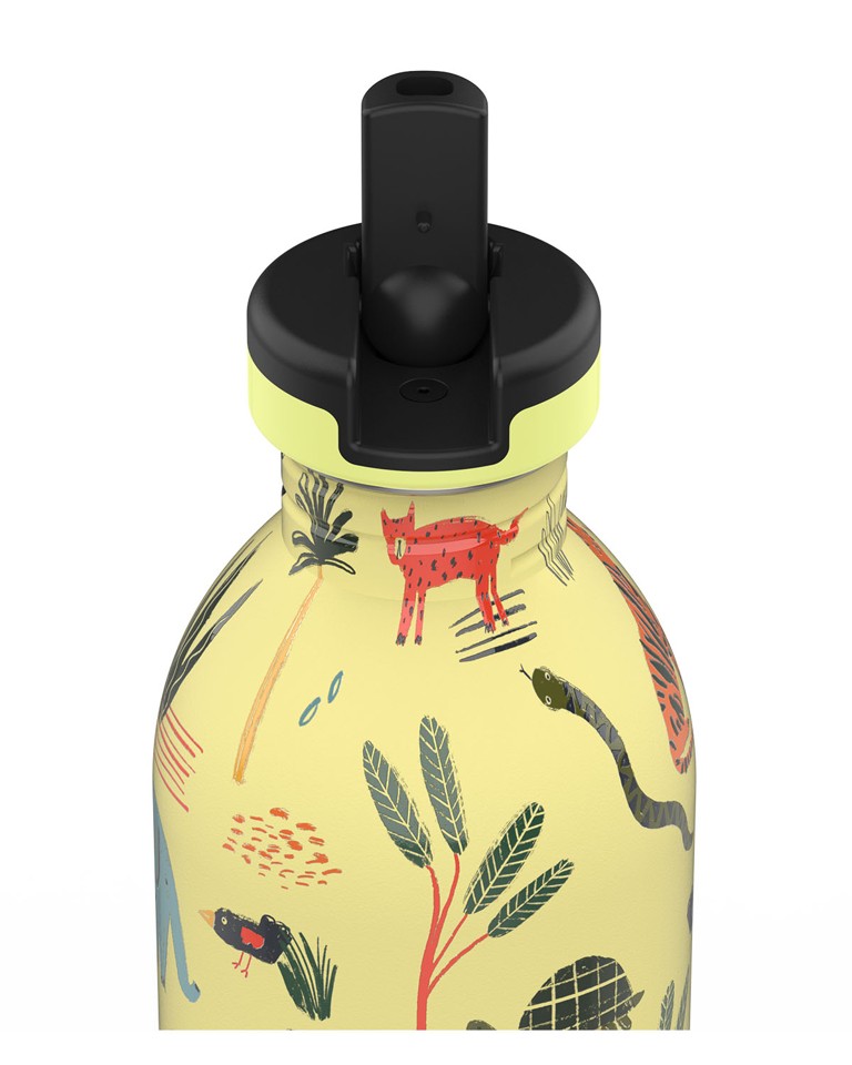 24 Bottles - Kids Collection - Drikkedunk med Sportslåg 500 ml Jungle Friends