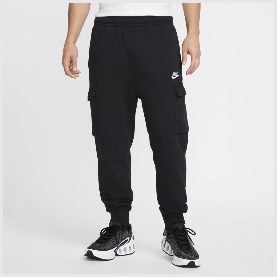 Nike Pantalon Cargo NSW Club Fleece - Noir/Blanc