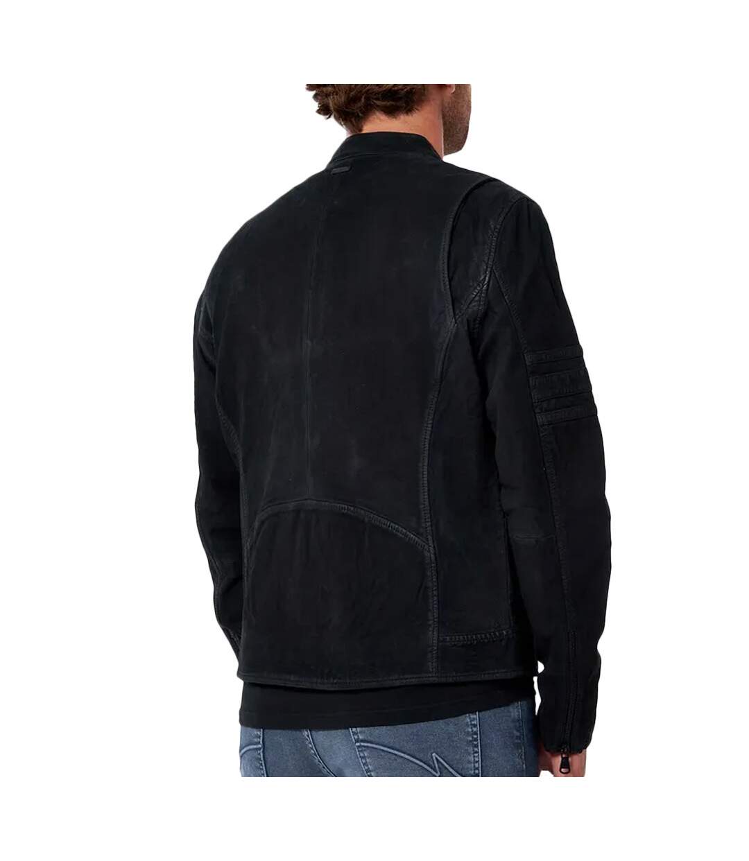 Veste En Cuir Noir Homme Kaporal Soma