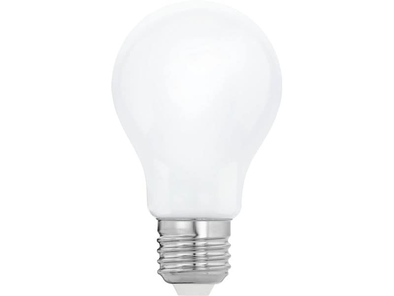 EGLO Leuchten Lampe 9 W E27 Warmweiss LED-Leuchtmittel mit weissem Glas