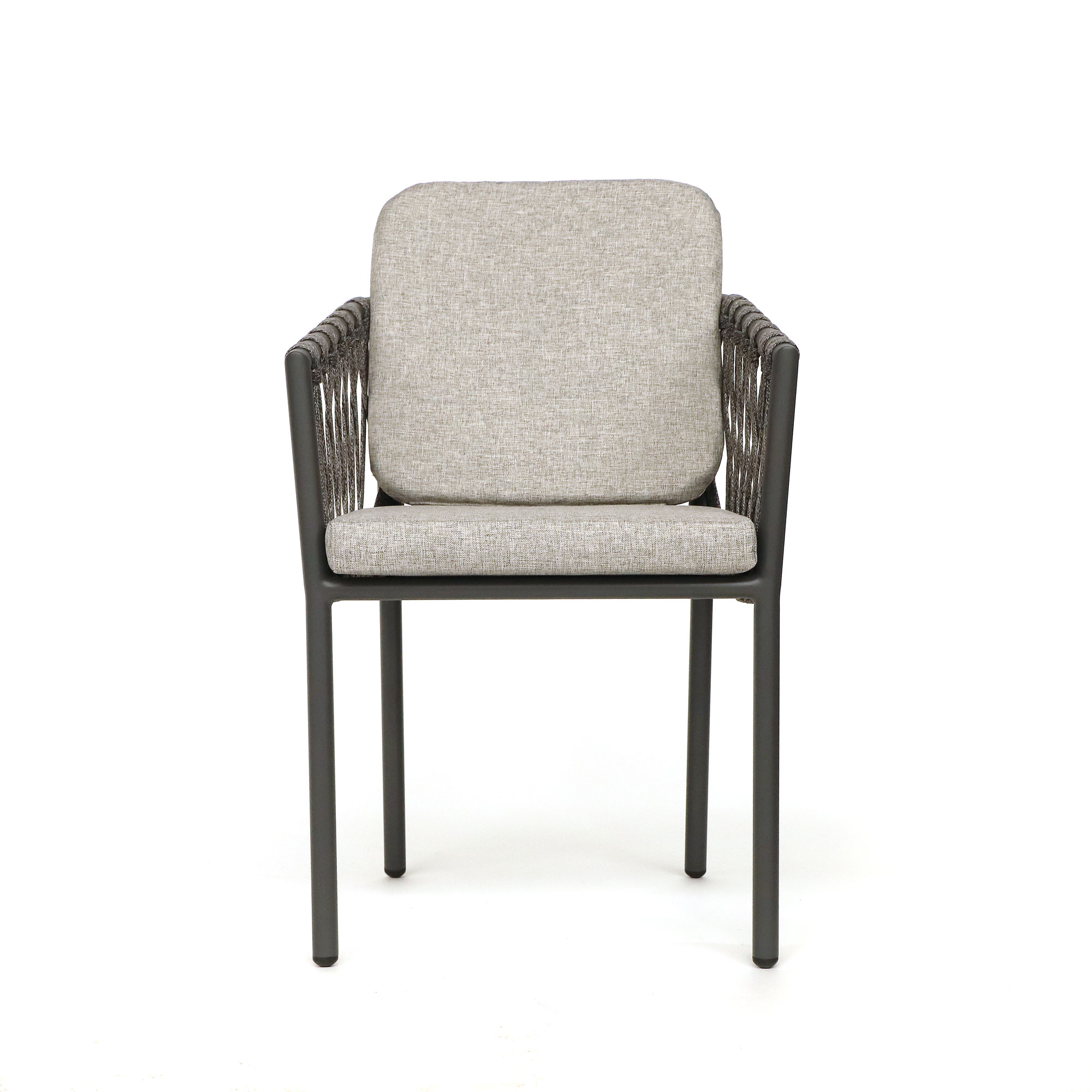 Armsessel 'Kemp' aus Aluminium, anthrazit, grau, B 56 cm, L 59 cm, H 76 cm günstig bestellen