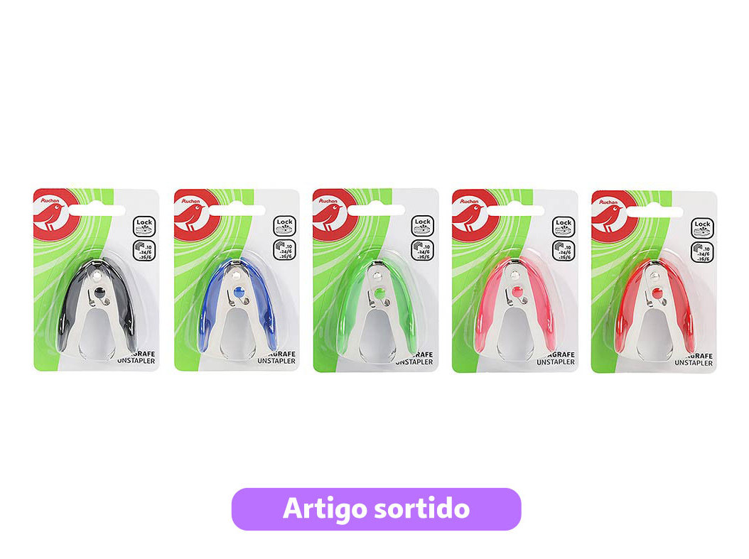 SACA AGRAFOS AUCHAN CORES SORTIDAS