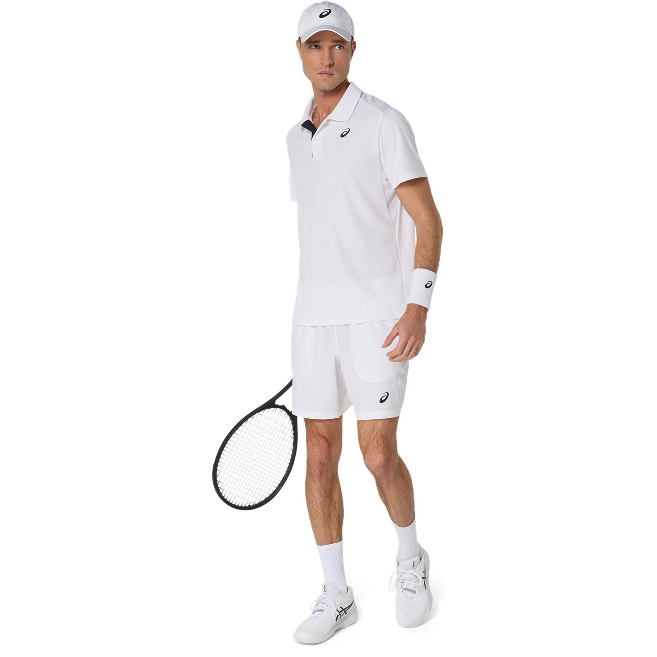 ASICS Court Polo Hommes - Blanc