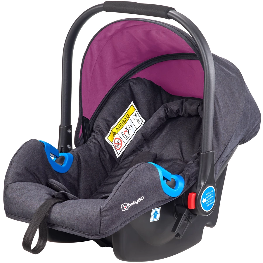 babyGO Kombikinderwagen 3 in 1 Rose