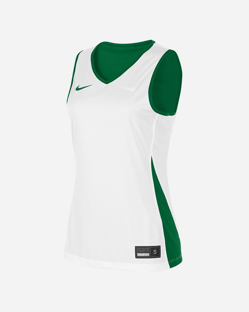 Maillot de basket reversible Nike Team Vert & Blanc pour femme