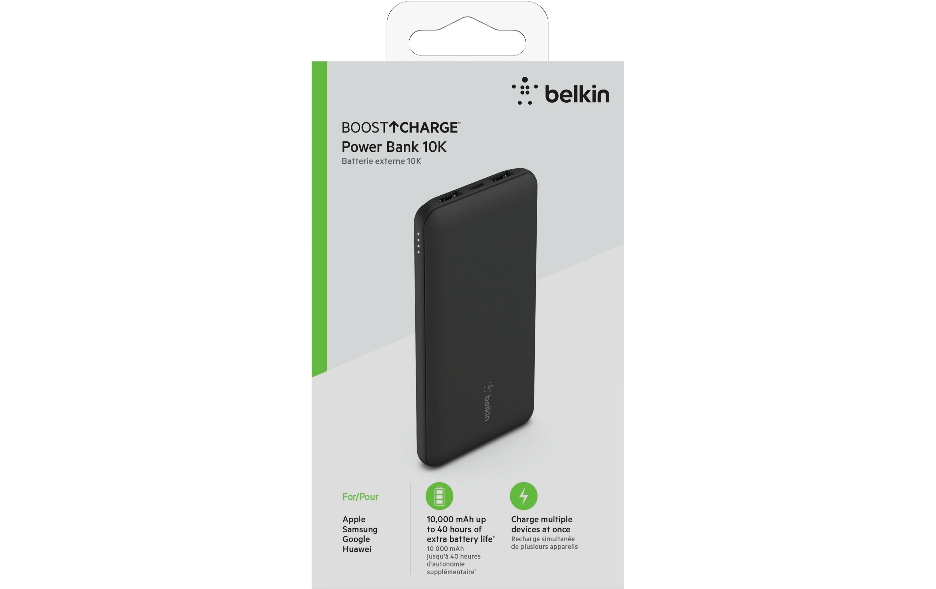 Powerbank Boost Charge 3-Port 10000 mAhMobile Powerbank mit drei Lade-Anschlüssen