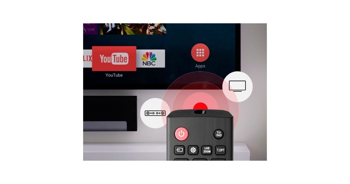 One for allLG TV Replacement Remote afstandsbediening  (Zwart)