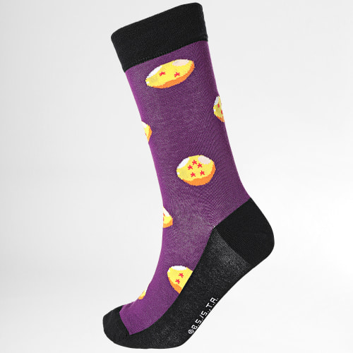 Paire De Chaussettes Dragon Ball Z Frieza Noir Violet