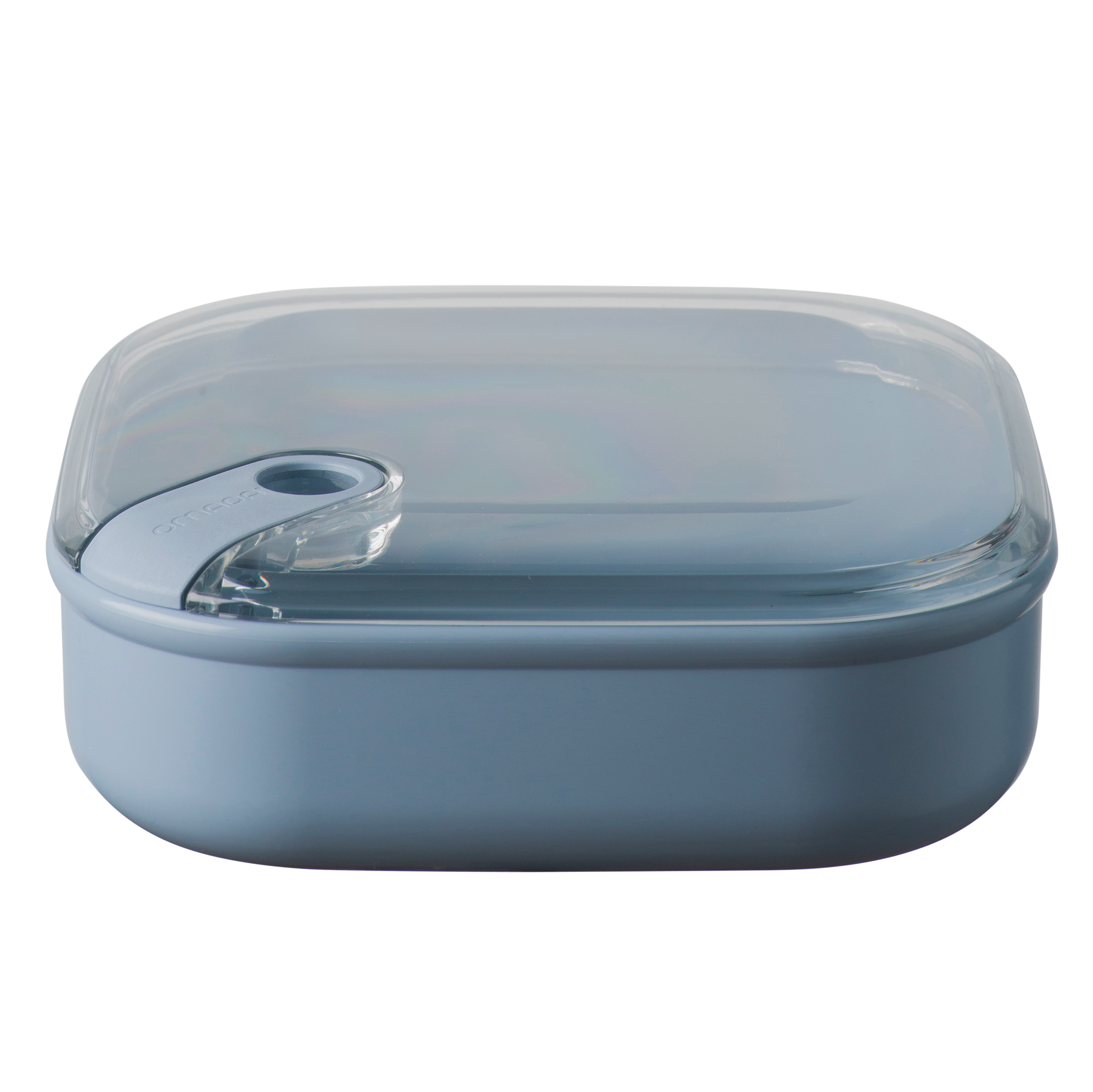 Omada niedrige Brotdose 1 Liter blau