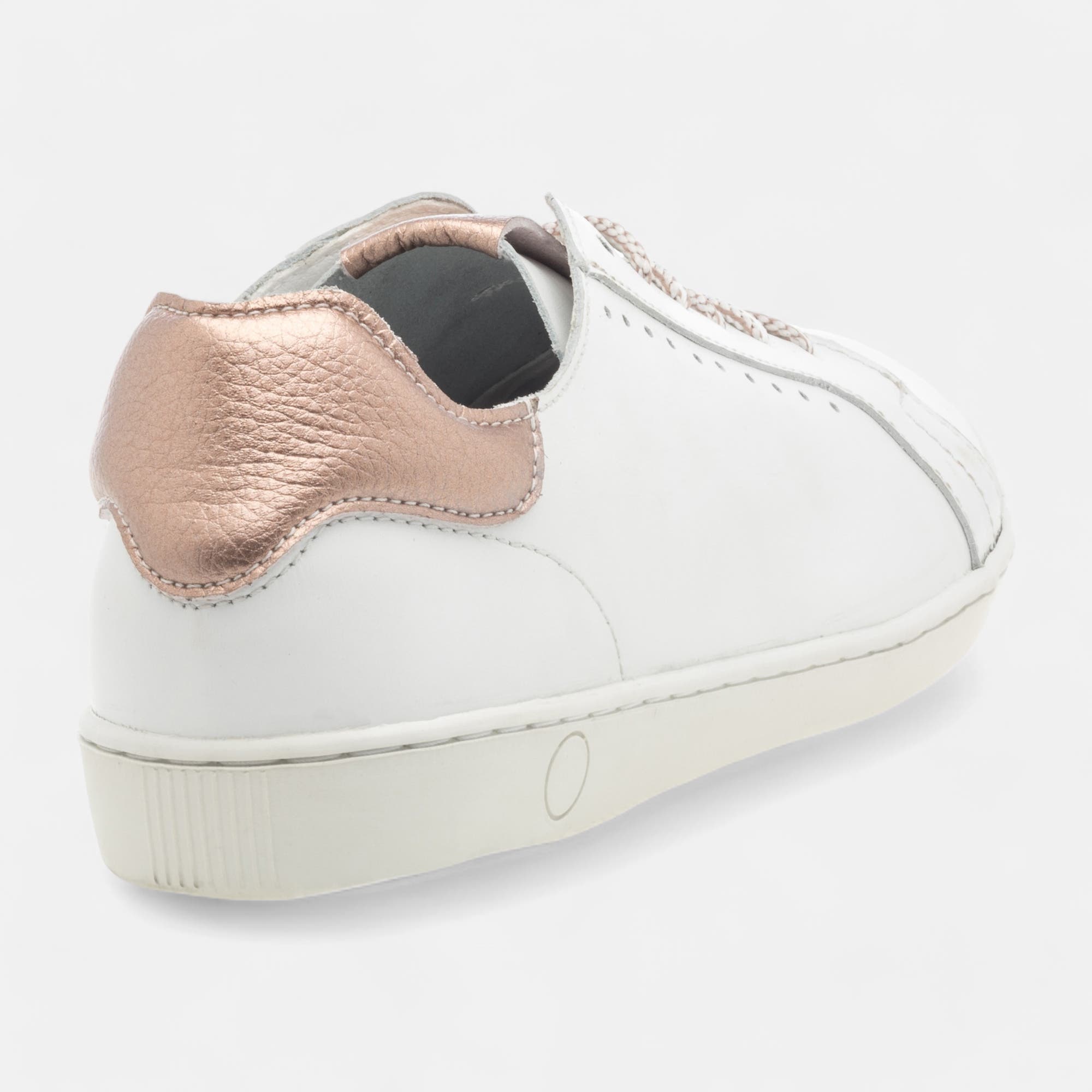 Baskets basses Femme en cuir blanc