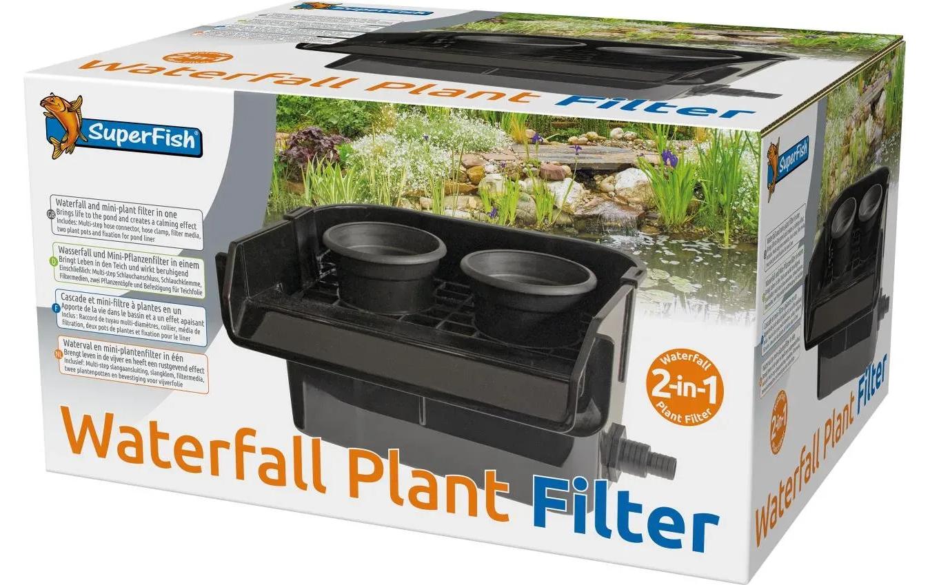 Wasserfall Pflanzen Filter<br>Kompletter Wasserfall – Filter mit Pflanztöpfen, Medien und Zubehör