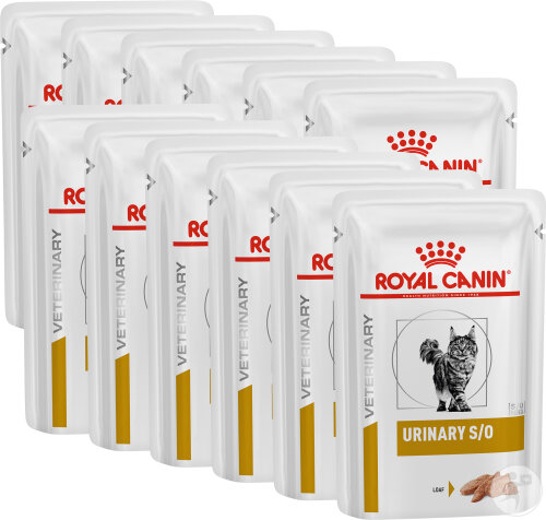 Royal Canin Veterinary Diet Urinary S/O Chats Adultes Loaf 12x85g