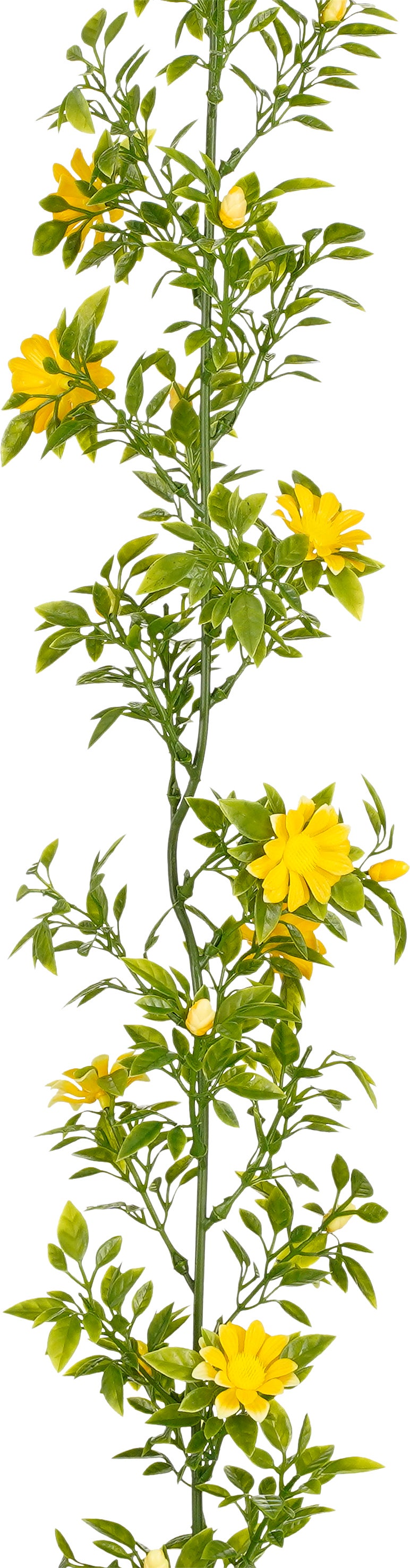 Mica Decorations kunstslinger Margriet geel 180 cm