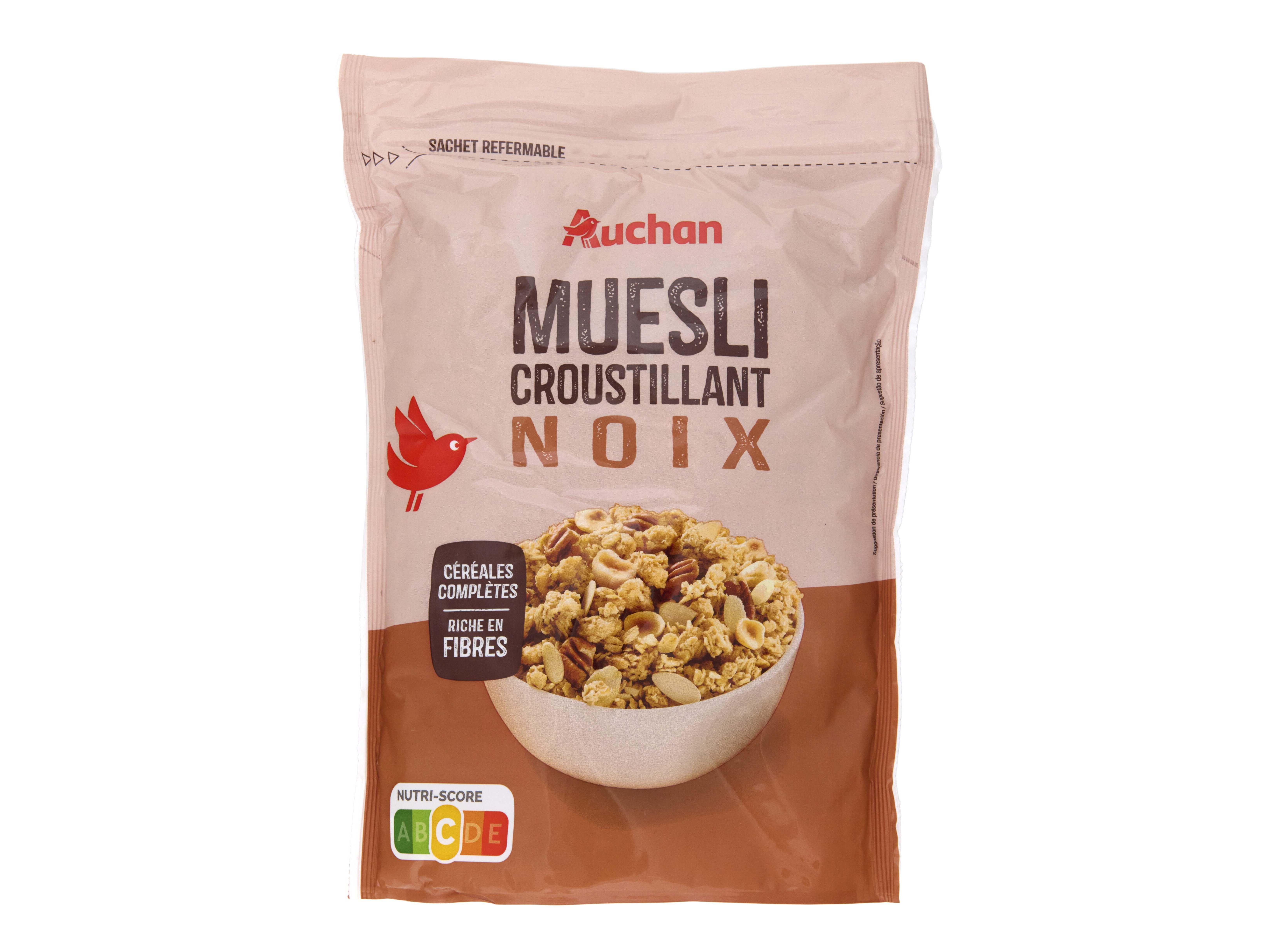 CEREAIS AUCHAN MUESLI FRUTOS SECOS 450G