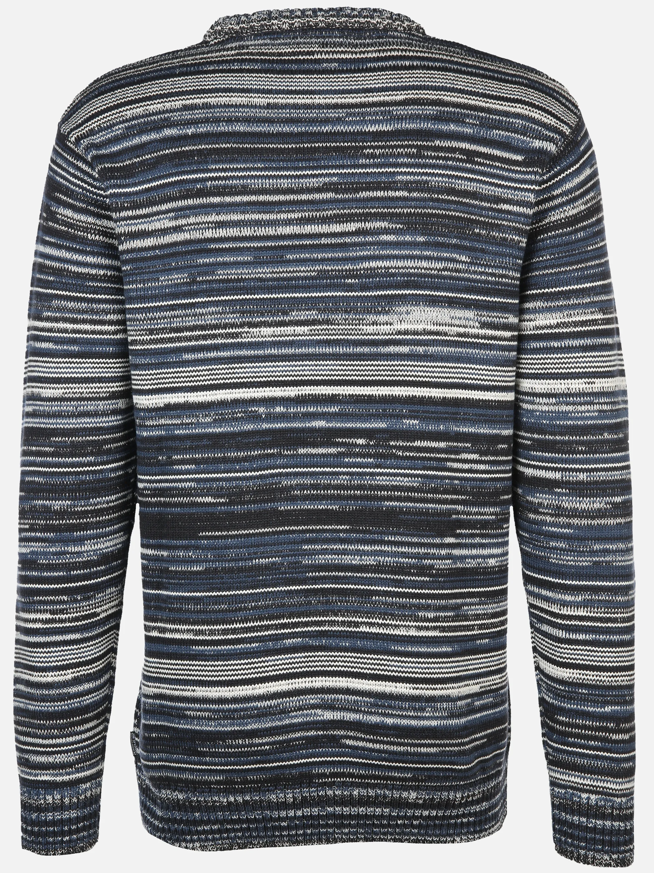 Herren Strickpullover in gestreifter Optik