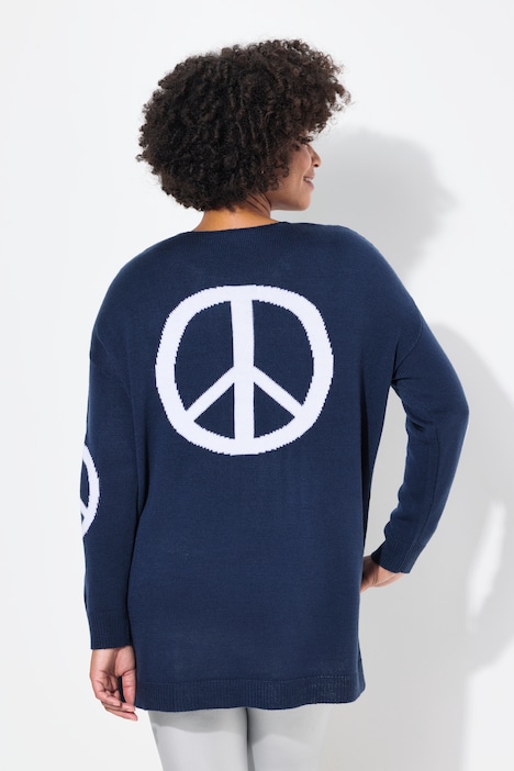 Pullover, Peace-Zeichen, Langarm