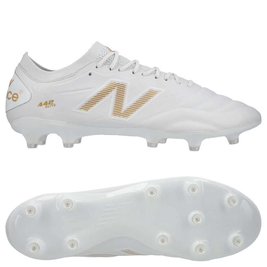 New Balance 442 V2 Elite FG 10 Year - Blanc/Doré