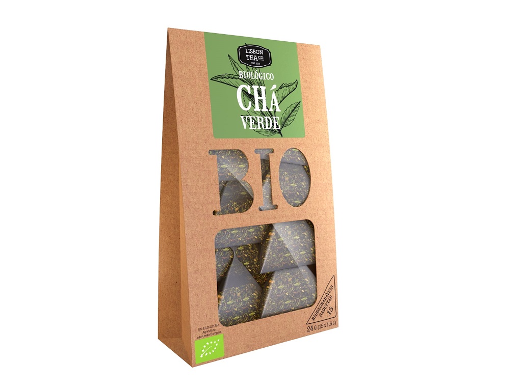 CHÁ LISBON TEA CO. VERDE BIO 15 SAQUETAS