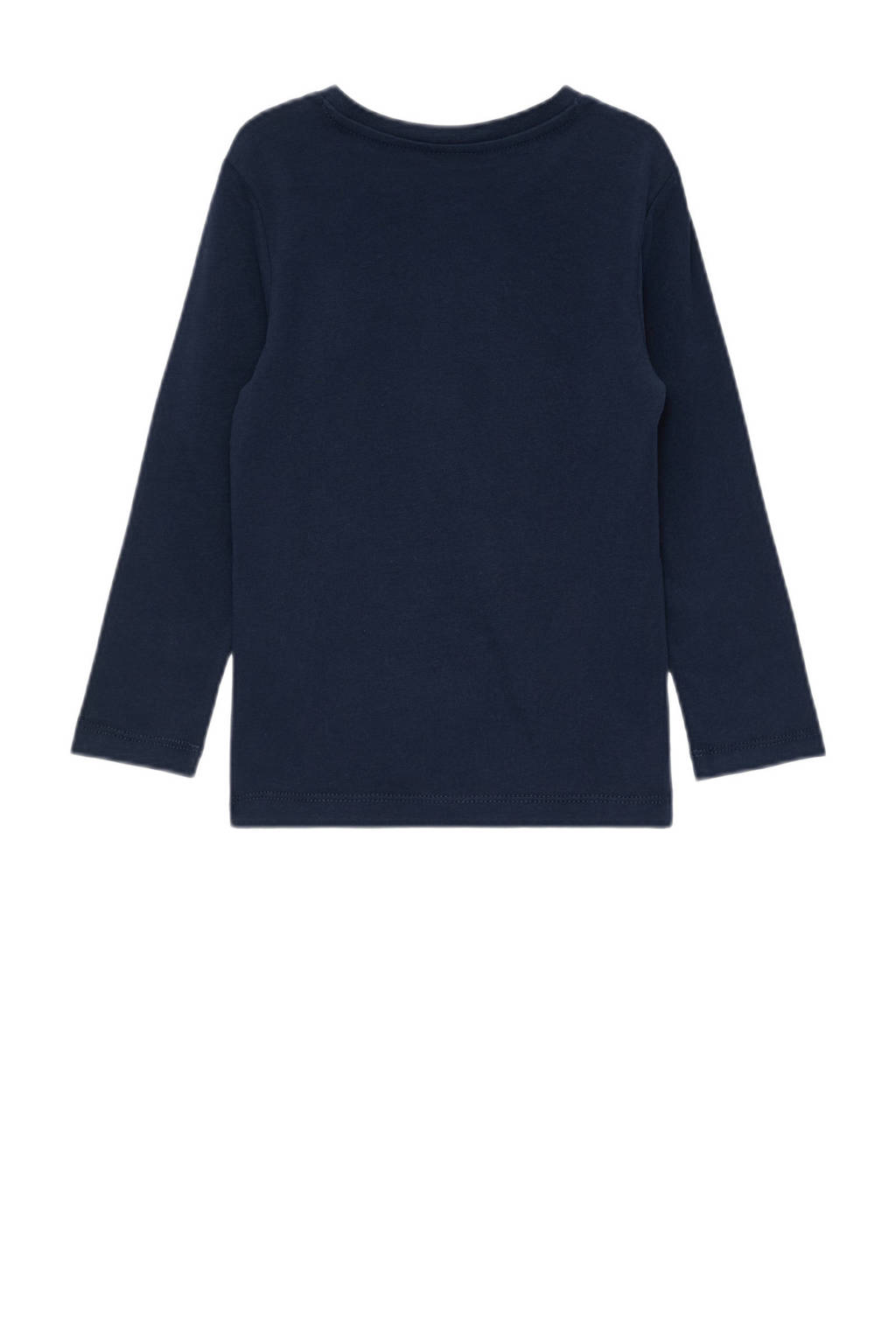 s.Oliver longsleeve met printopdruk donkerblauw