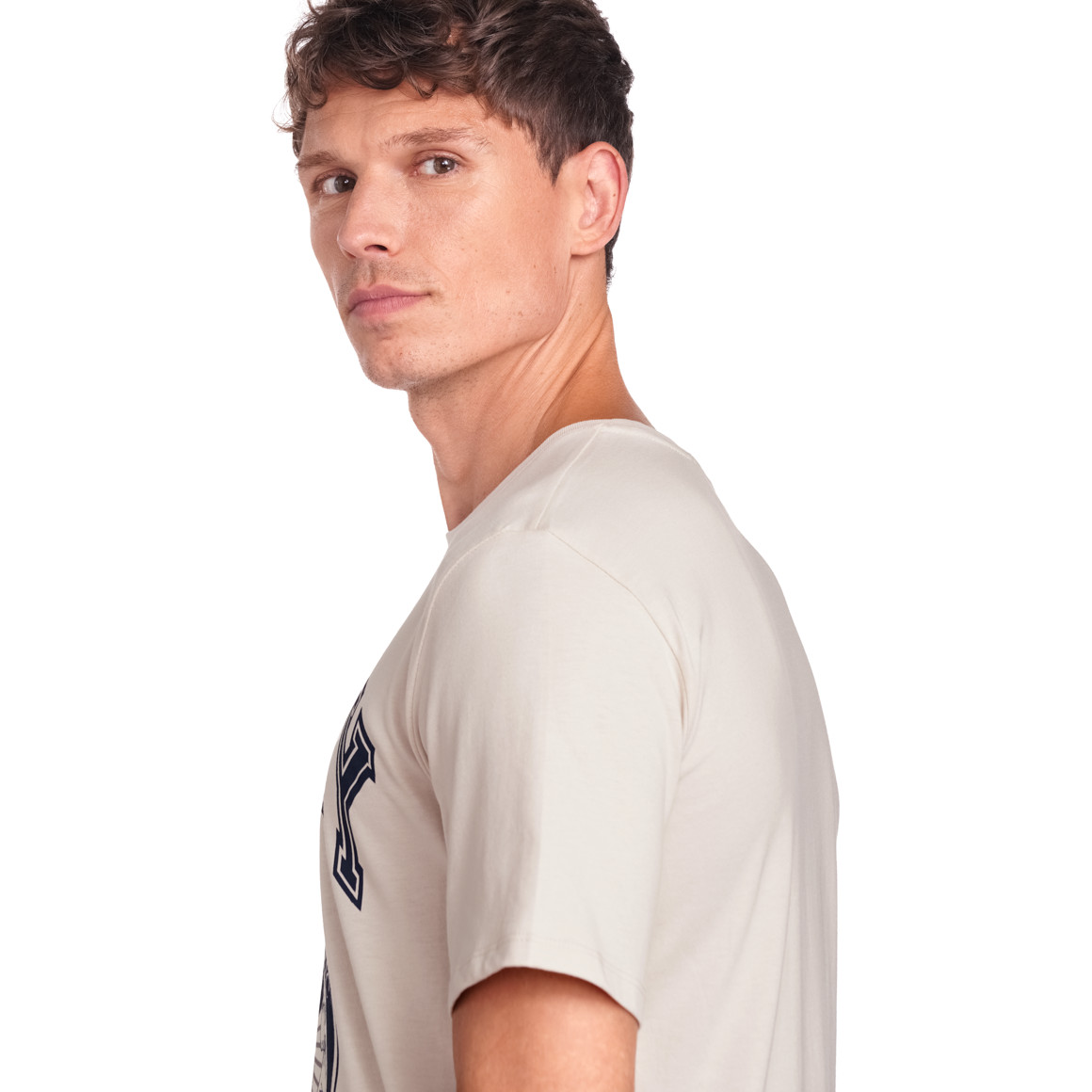 Jonas Nielsen Micky Maus T-Shirt mit Retro-Print beige