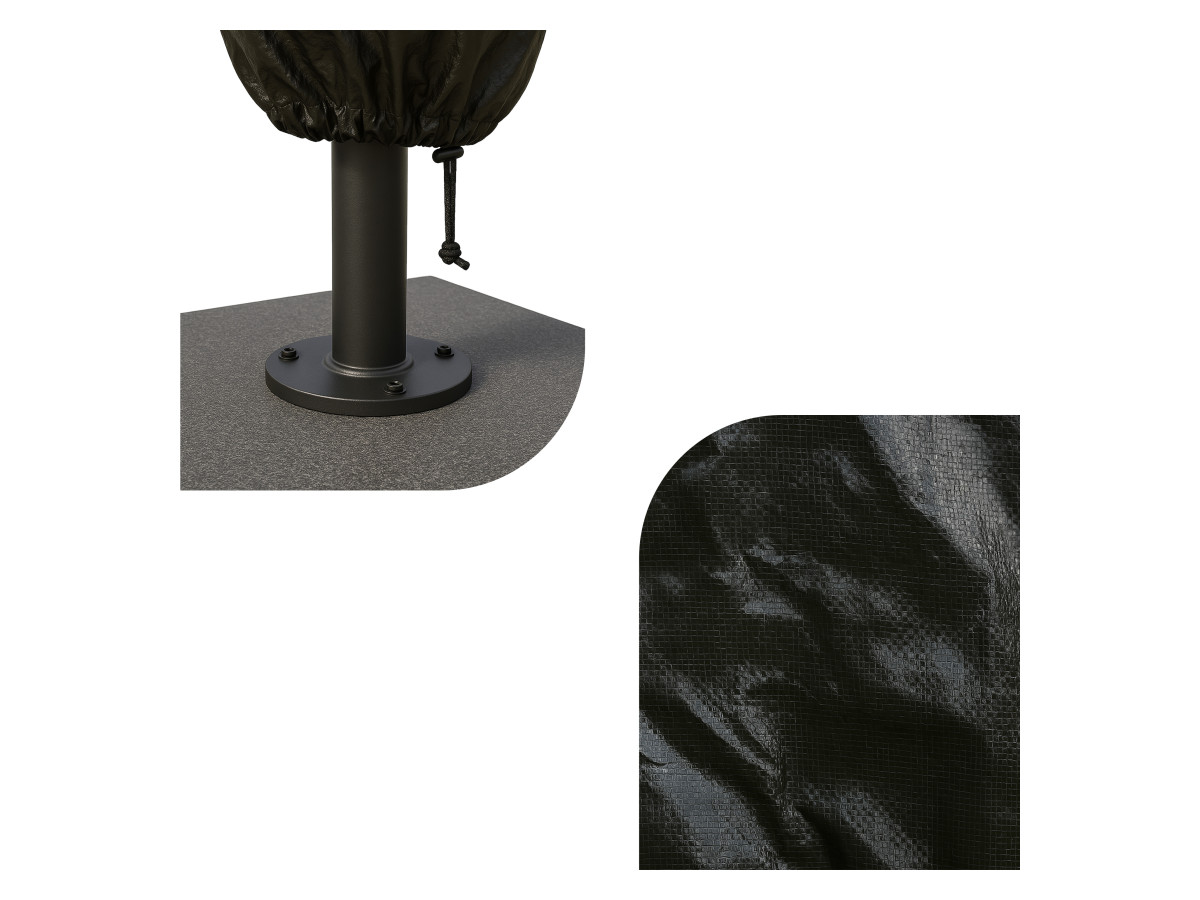 Brixy tot ø300cm waterdichte parasolhoes - Black