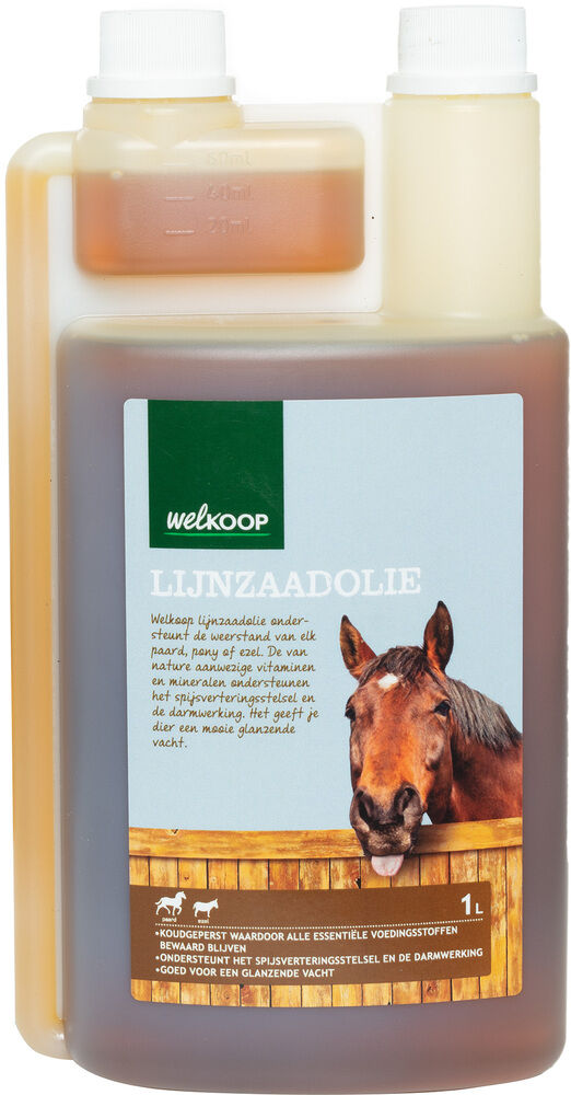 Welkoop Lijnzaadolie - Supplement - 1 Liter - Flacon