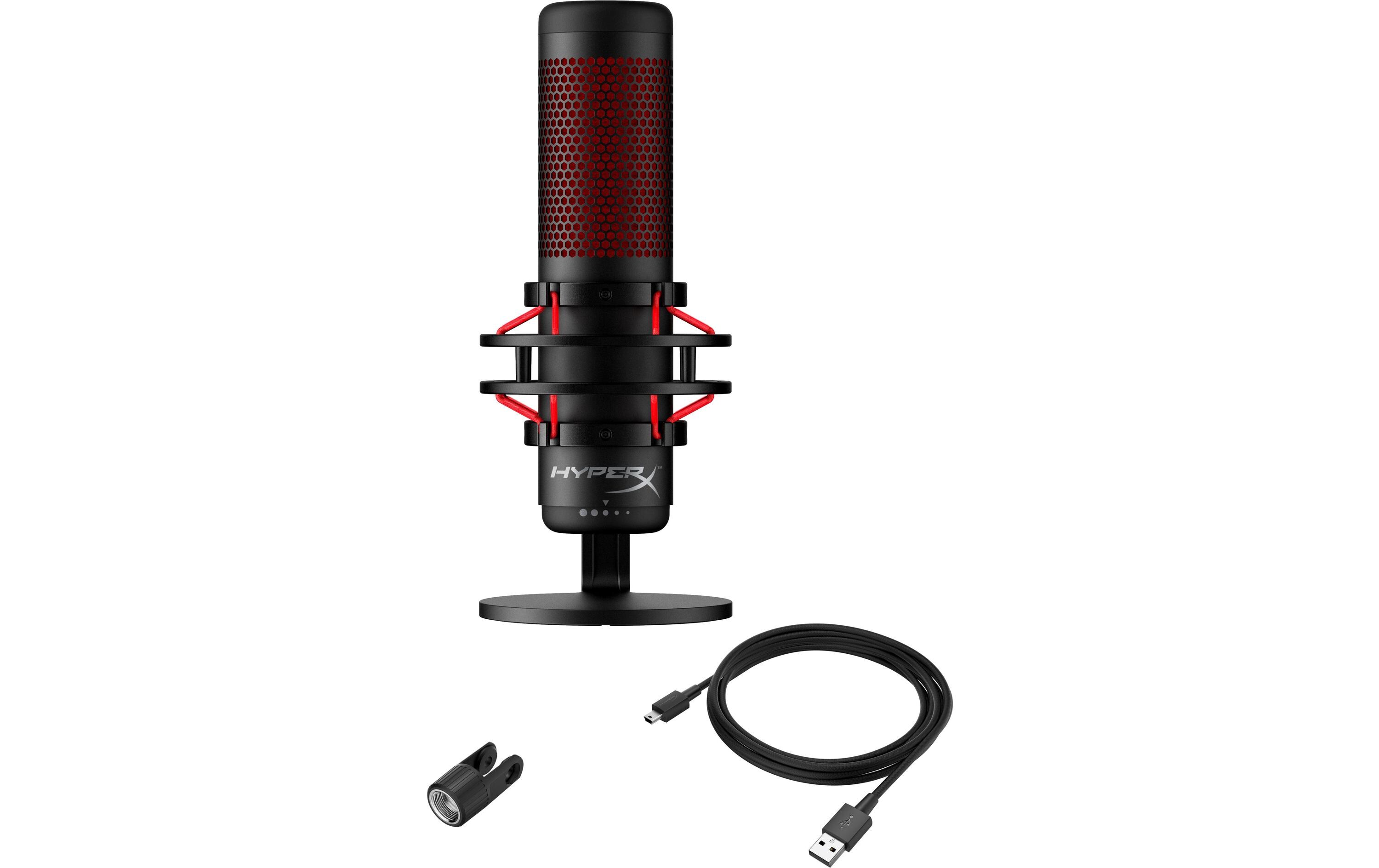 Mikrofon QuadCastGaming-Mikrofon mit LED Anzeige