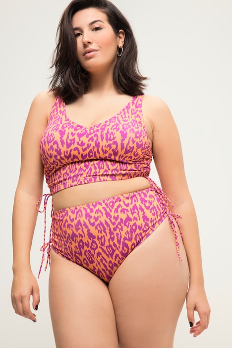 Bikini-Slip, Color-Leo, seitliche Bänder