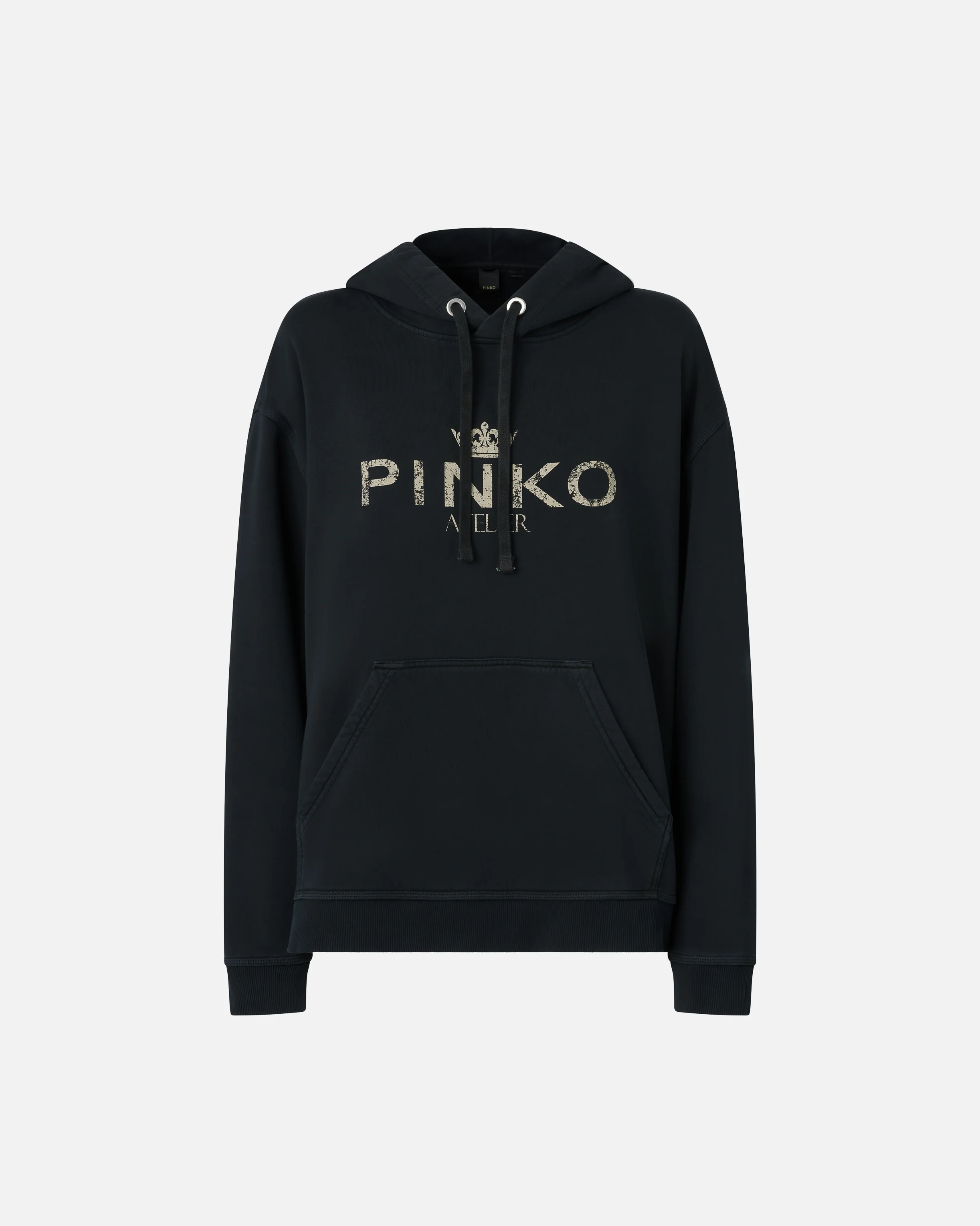 Sweat-shirt à capuche pinko atelier | Noir