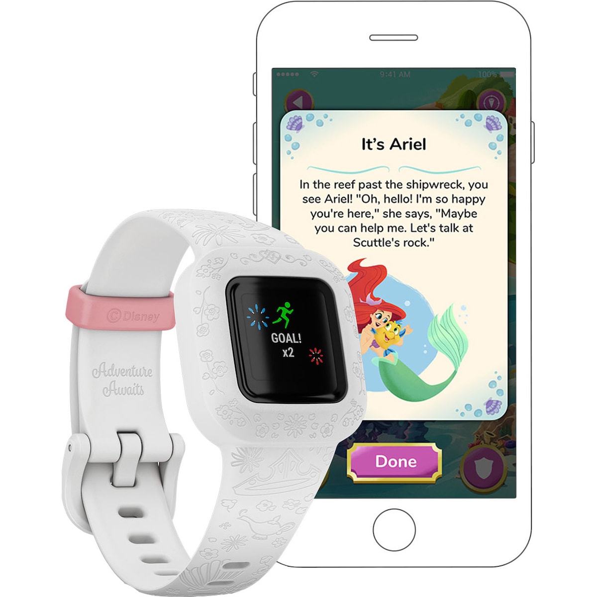 Garmin Vivofit Jr. 3 aktivitetsmåler for barn (Disney Princess)