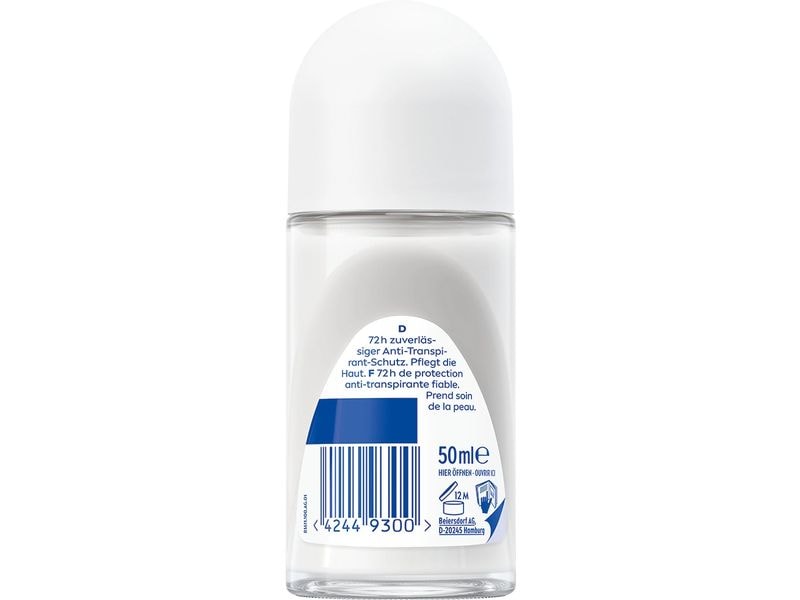NIVEA Deo Roll-on Dry Comfort 50 ml Deo bietet 48 Stunden lang zuverlässigen Anti-Transpirant-Schutz dank Schweiss-Schutz-Formel