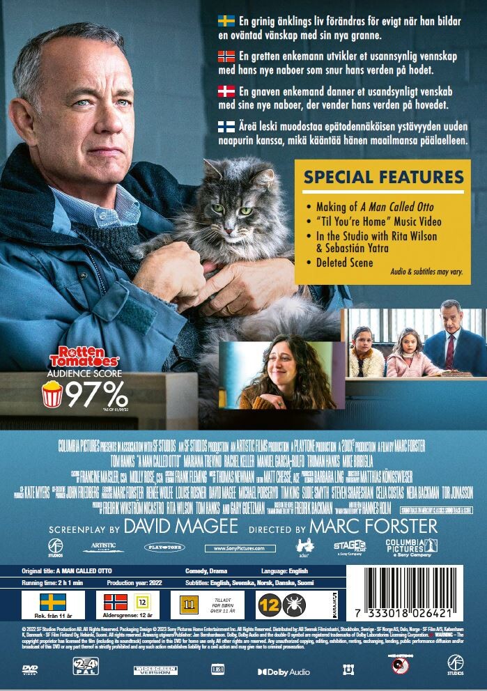A Man Called Otto / En Mand Der Hedder Ove - Tom Hanks - DVD