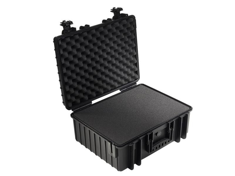 B&W Outdoor-Koffer Typ 6000 SI Schwarz Unzerstörbarer Koffer