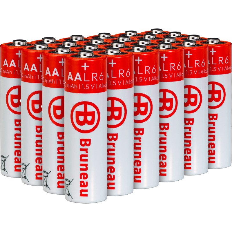 Bruneau - Pack de 24 piles Alcalines AA/LR06 - 1,5