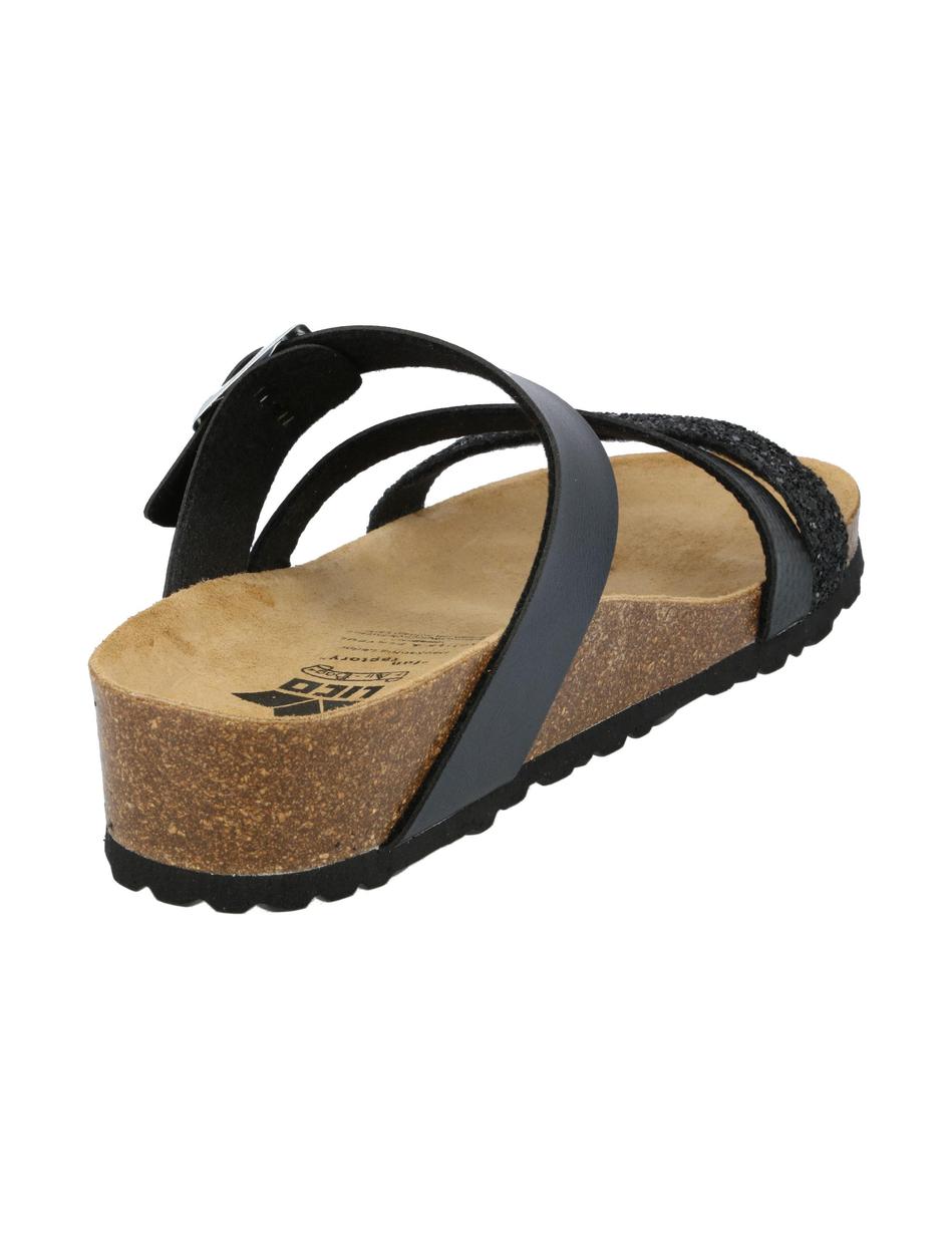 Pantolette Natural Glitter
