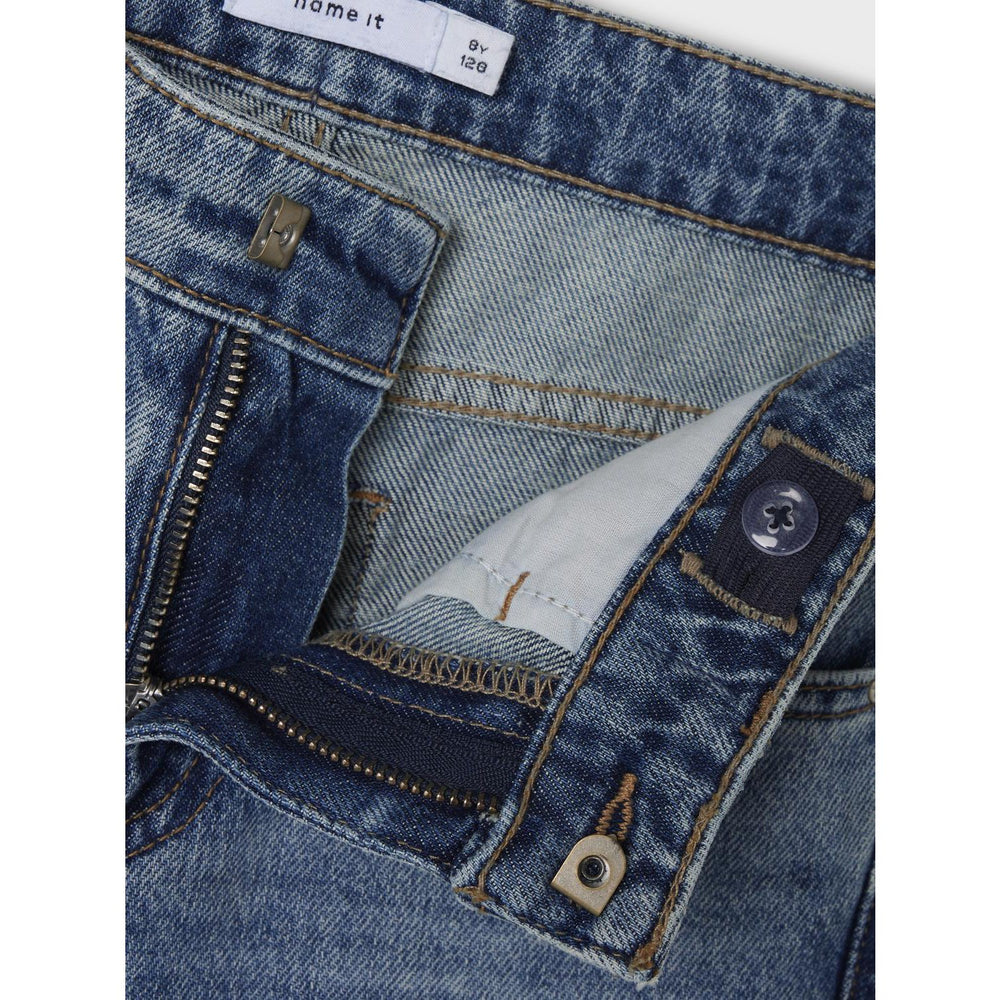 Køb Name It Dark Blue Denim Silas Tapered Jeans Noos