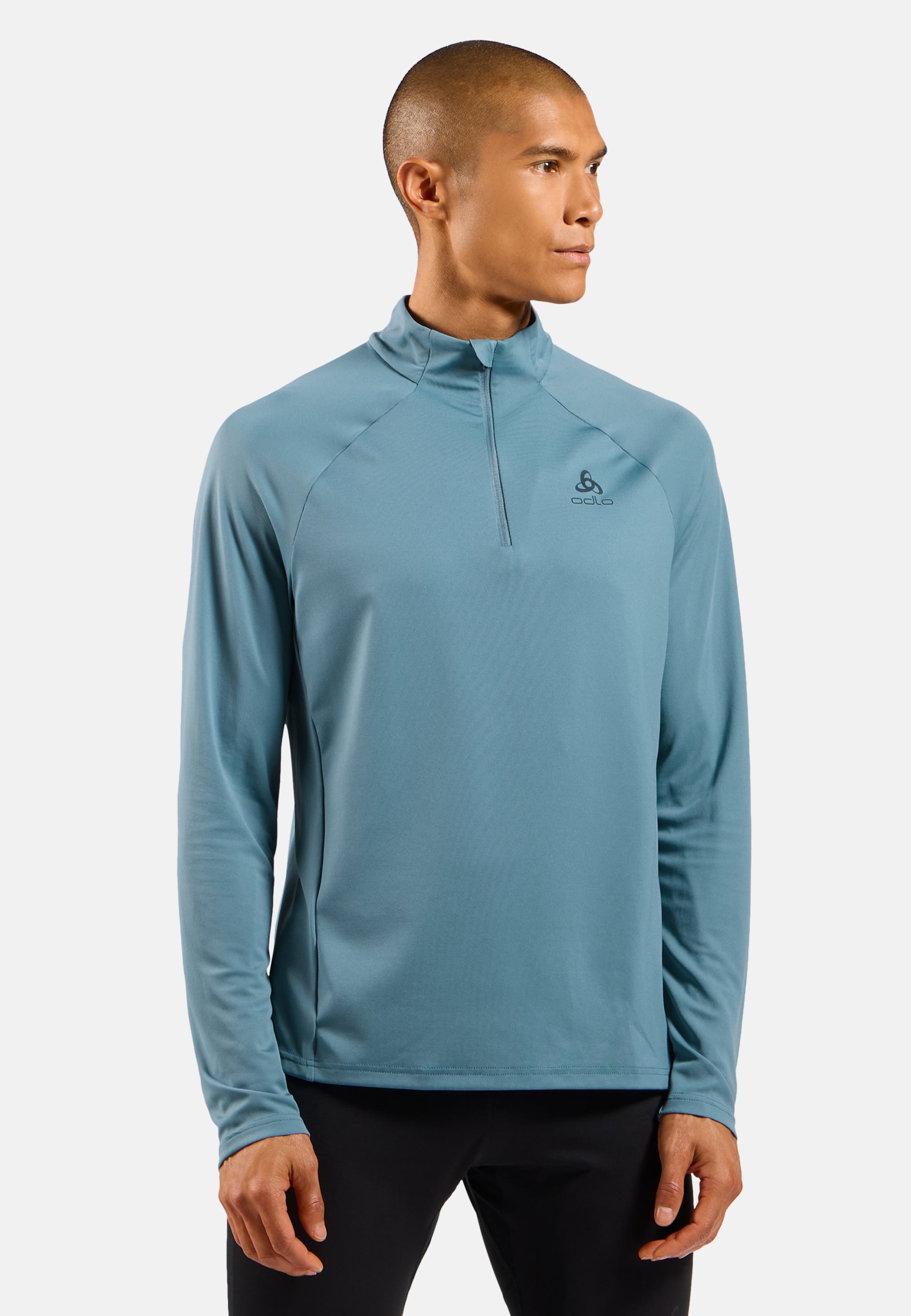 Essentials Ceramiwarm Mid Layer mit Halbreissverschluss in provincial blue