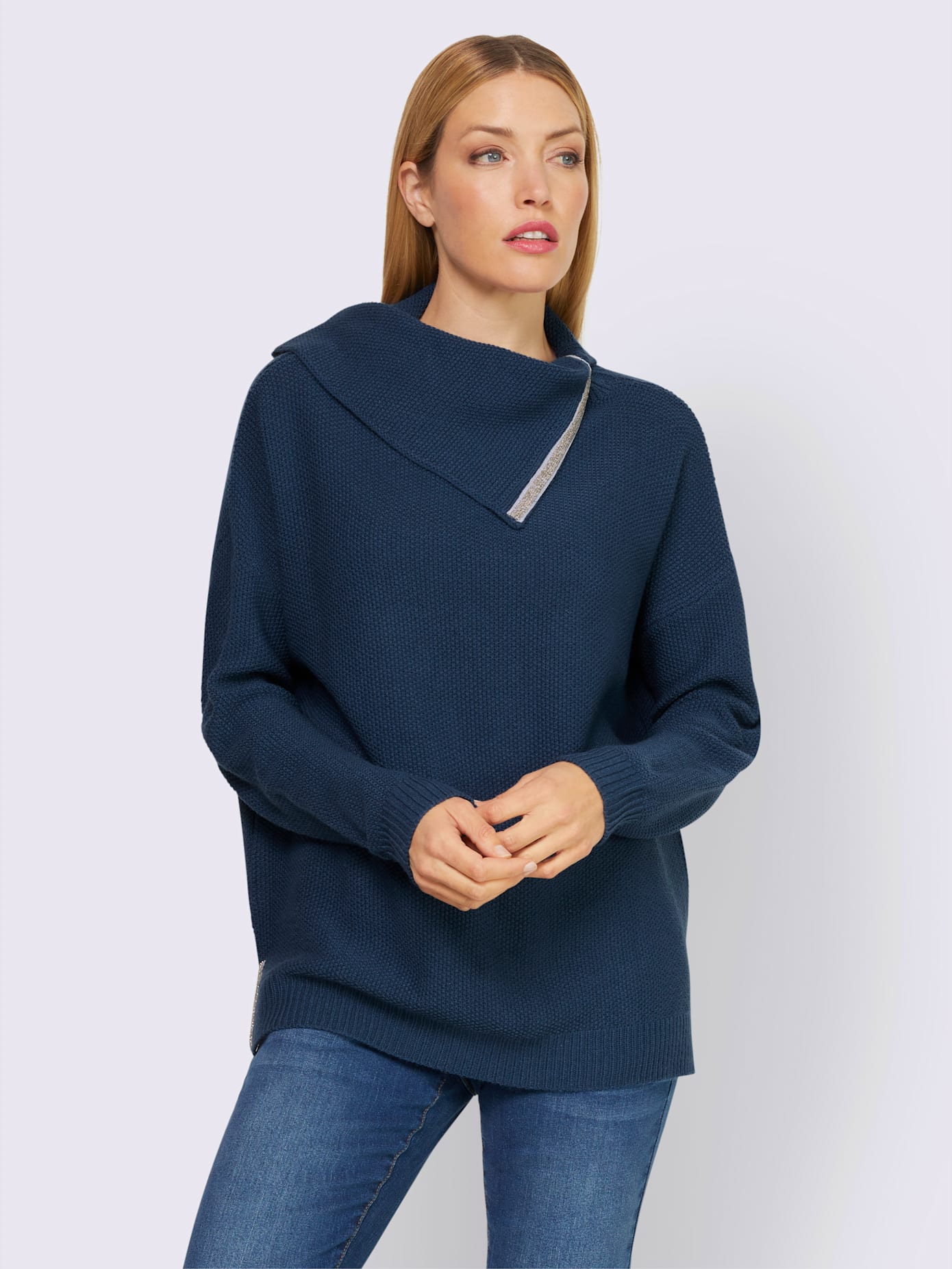 Pull col à revers élégant