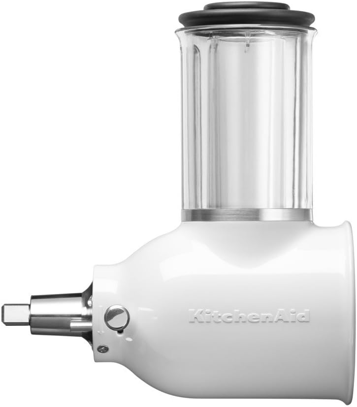 Kitchenaid KSMVSA+KSMEMVSC Gemüseschneider Set, Edelstahl, Silber, Weiß, 7- teilig