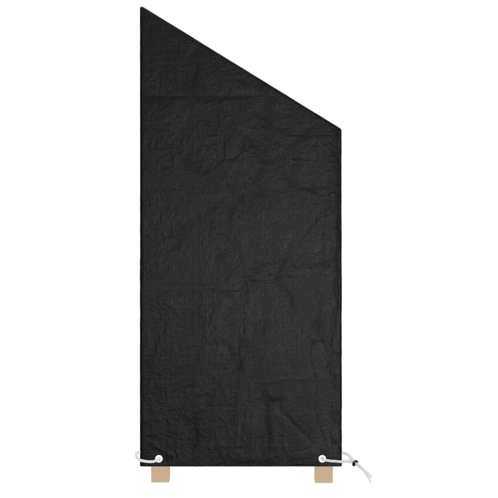 Housses de chaise de jardin 2 pcs 8 œillets 65x65x110/150 cm pe