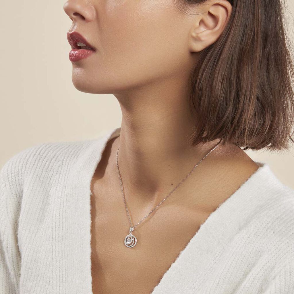 Collier Yoheved Argent Blanc Oxyde De Zirconium