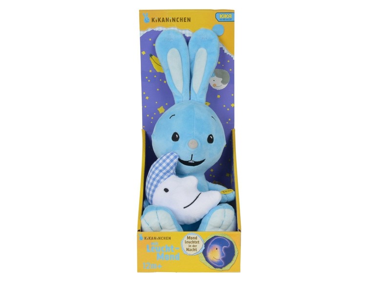 Knuffel konijn met lichtgevende maan