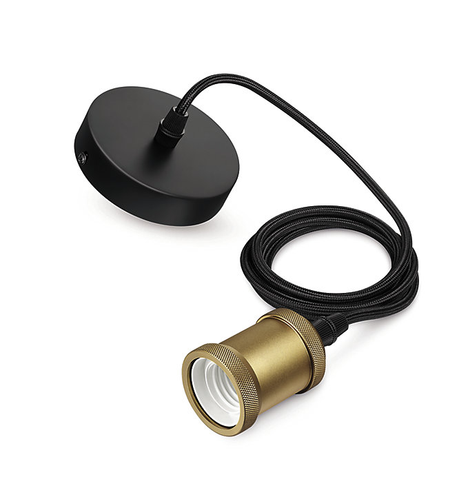 Cordon Philips Classique E27 IP20 16,9 cm gold mat