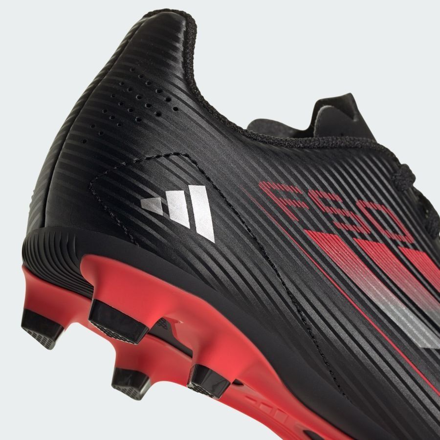 adidas F50 Club FxG Stealth Victory - Noir/Argenté/Lucid Red Enfant