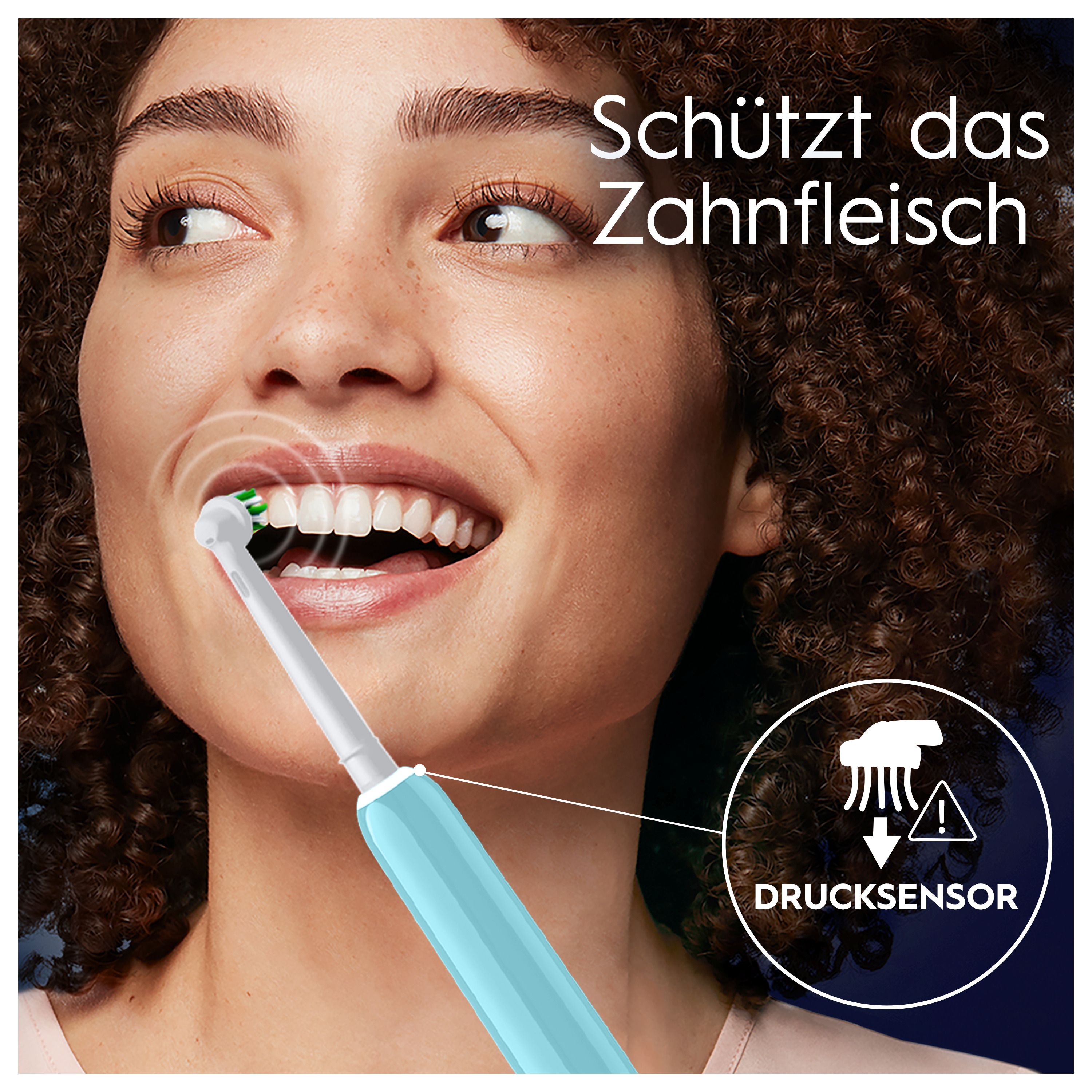 Oral-B Pro 1 Cross Action Caribbean Blue Zahnpflege
