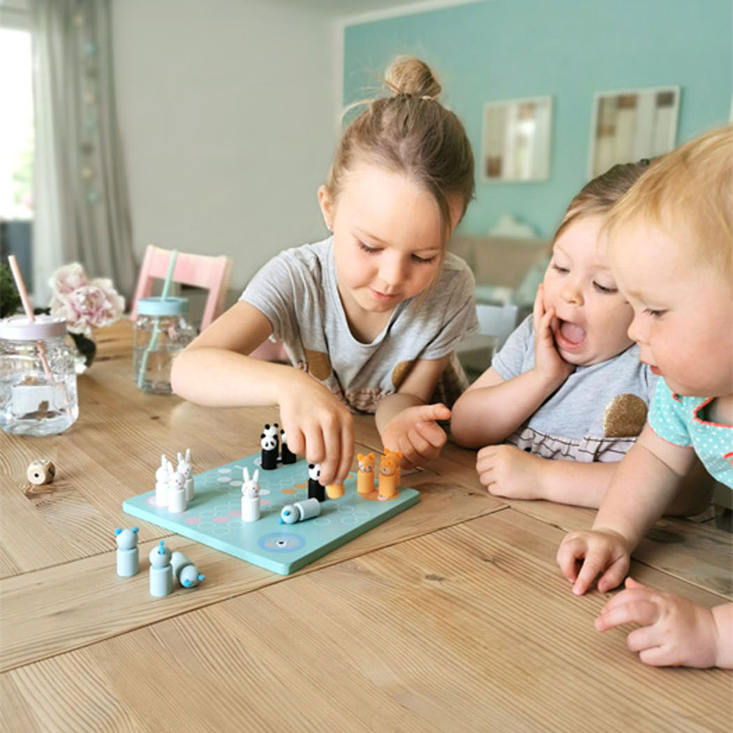 Small Foot-Ludospel Dieren Hout