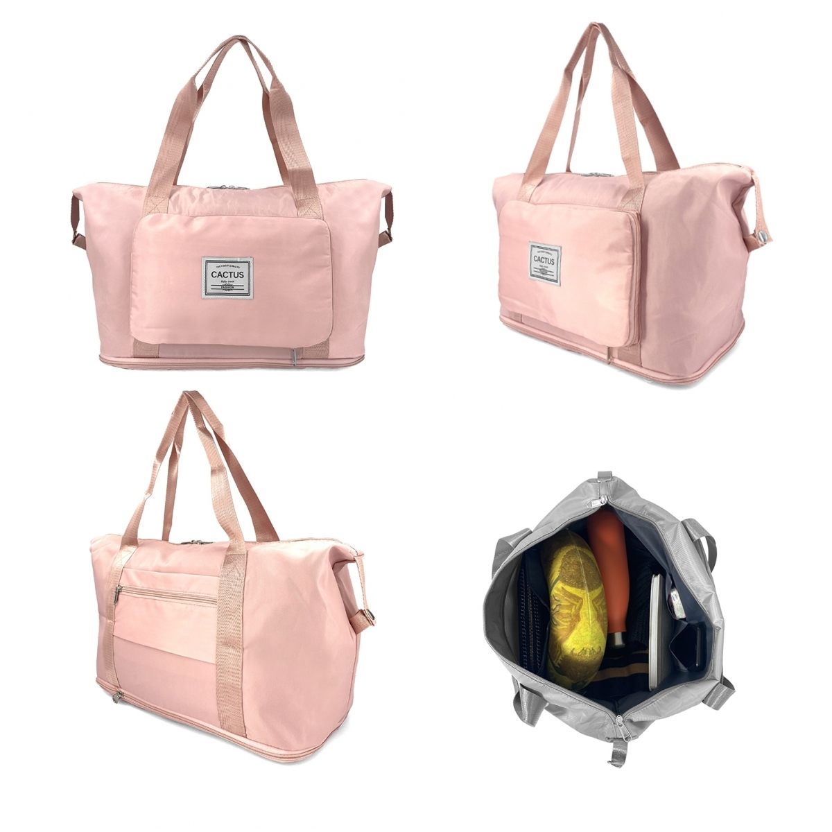 Cactus Sac de voyage week-end 24L pliable et extensible déperlant Cactus sans roulettes