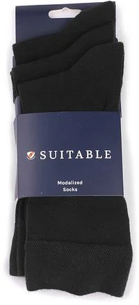 Suitable Sokken 3-Pack Zwart 9896 21460 Black 3-pack kopen