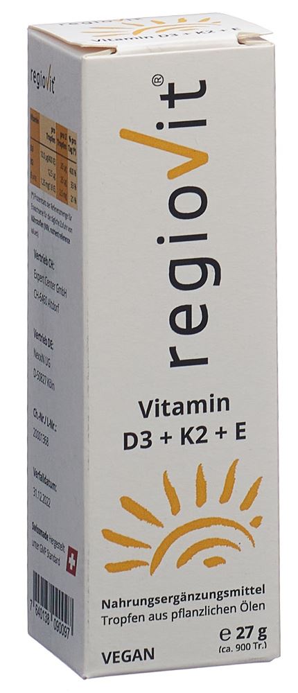 REGIOVIT Vitamin D3   K2   E Tropfen 27 g